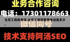 北京工商局电话,北京工商局服务电话是多少。