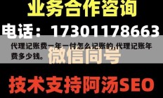 代理记账费一年一付怎么记账的,代理记账年费多少钱。