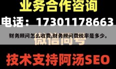 财务顾问怎么收费,财务顾问费税率是多少。