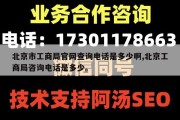 北京市工商局官网查询电话是多少啊,北京工商局咨询电话是多少。